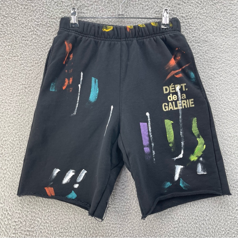 Black Graphic Shorts